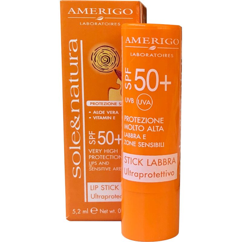 Amerigo – Stick Labbra Ultraprotettivo SPF 50+ 1 Amerigo - Stick Labbra Ultraprotettivo SPF 50+